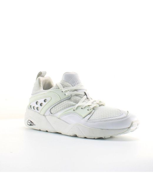 PUMA White Blaze Of Glory Yin Yang Synthetic Lace Up Trainers 359687 01 for men