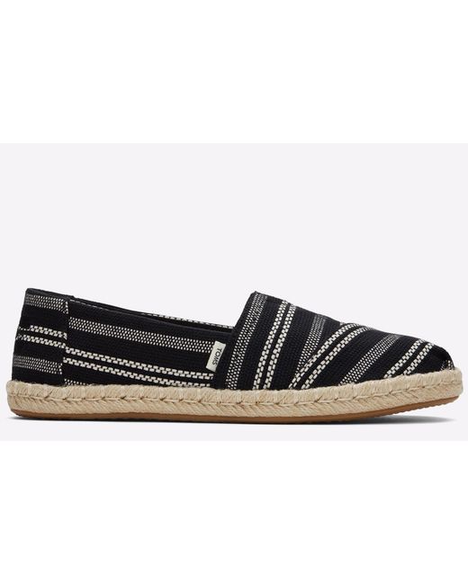 TOMS Black Alpargata Rope