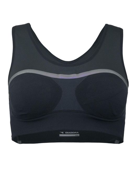 Diadora Blue Glamfit Sports Bra Textile