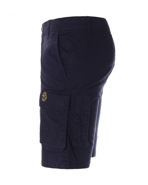 Luke 1977 Blue Club Future Cargo Shorts for men