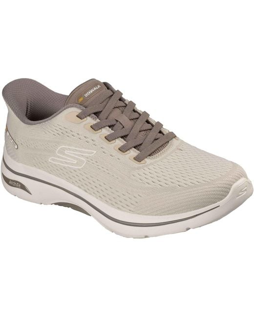 Skechers Gray Go Walk Arch Fit 2.0 Percy Trainers for men