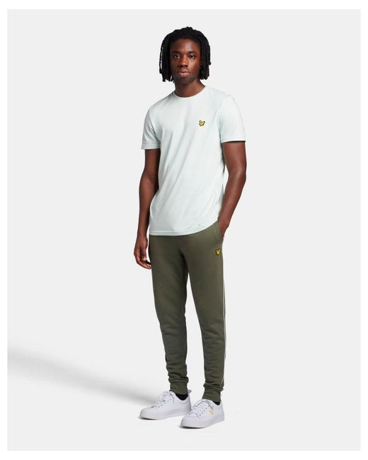Lyle & Scott Green Sports Sweatpant With Contrast Piping for men