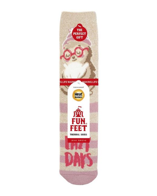 Heat Holders Pink Ladies Cosy Novelty Socks