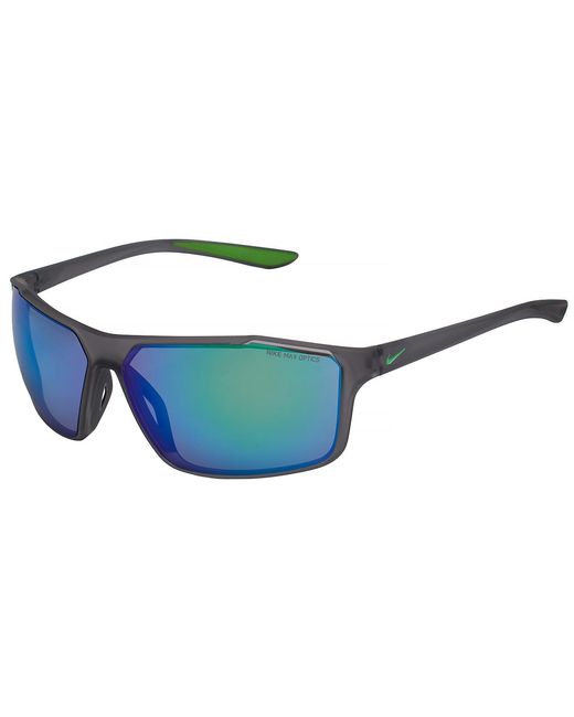 Nike Blue Rectangular Sport Sunglasses Windstorm M Cw4672 for men
