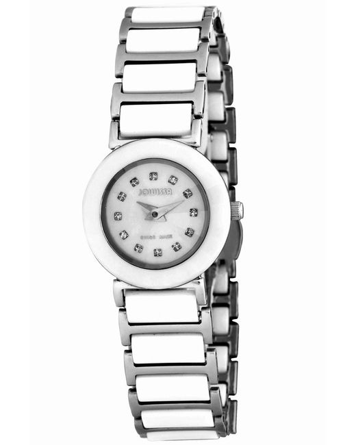 JOWISSA Gray Ceramic Classic 'Smother Of Pearl Watch