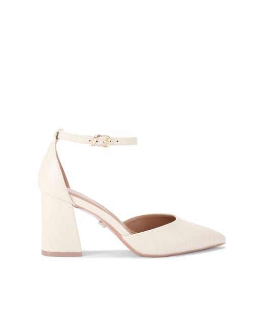 Carvela Kurt Geiger White Refined Court Wide Fit Heels