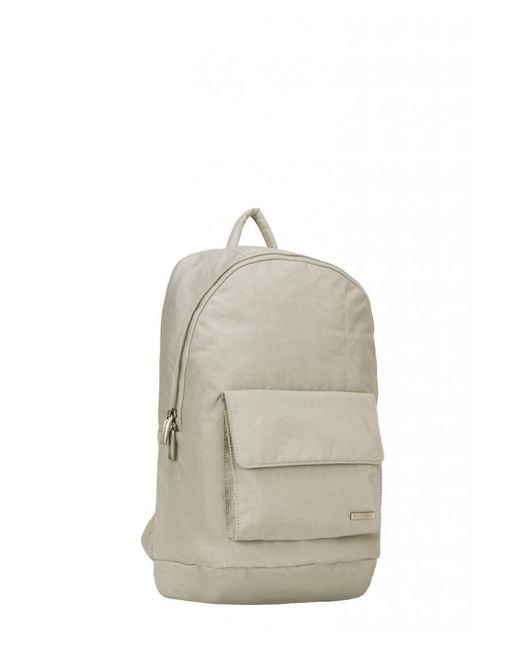 Smith & Canova Gray Zip Around Nylon Backpack