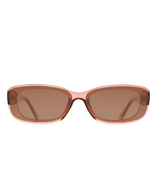 Quay Brown Rectangle Pale Rose Sepai Gradient Vibe Check