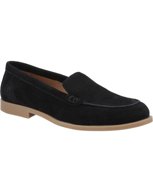 Hush Puppies Black Natasha Leather Loafers