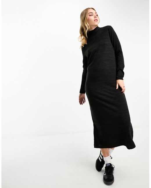 Vero Moda Black Roll Neck Knitted Maxi Dress