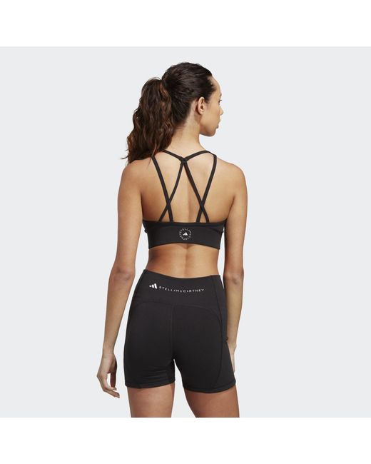 Adidas By Stella McCartney Black Truestrength Medium-Support Bra