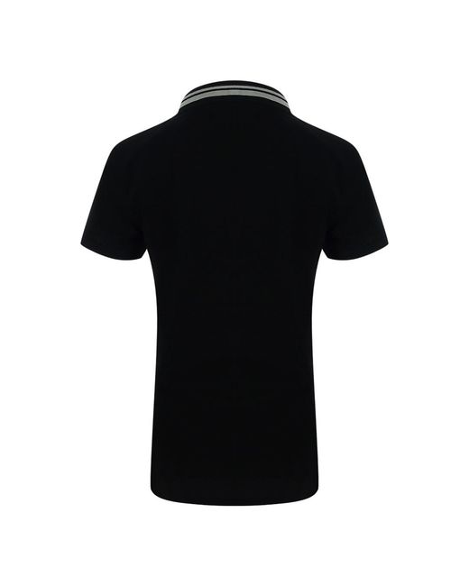 Moschino Black Love Small Box Logo Polo Shirt Cotton