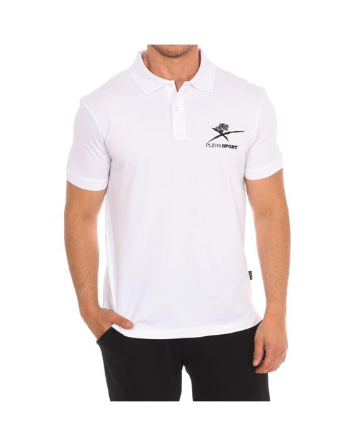 Philipp Plein White Pips506 Short-Sleeved Polo Shirt for men