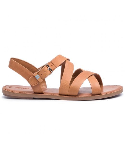 TOMS Brown Sicily Sandals Nubuck Leather