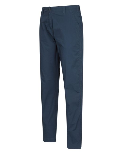 Mountain Warehouse Blue 'Coastal' Stretchy Trouser Soft Cotton Lightweight Breathable Pants