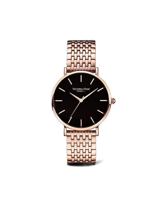 Victoria Hyde London Seven Sisters Classic Mesh Rose Watch in