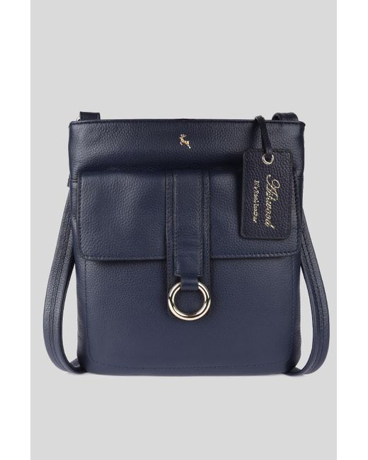 Ashwood Leather Blue 'Heaven' Real Cross Body Bag