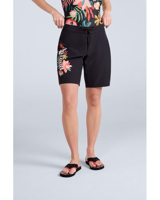 Mountain Warehouse Black 'Nora' Classic Boardshorts Beach Swimming Surfing Trunks