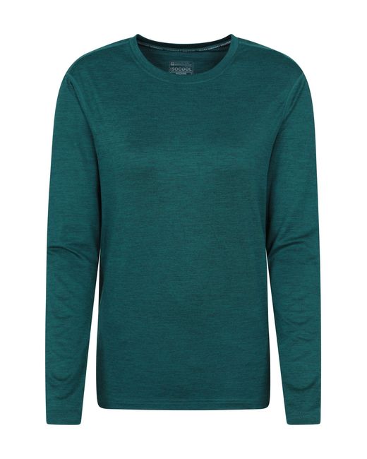 Mountain Warehouse Green 'Time Trial' Running T-Shirt With Reflective Print Sports Gym Tee