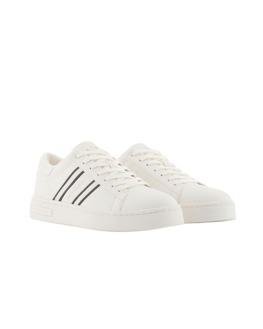 ARMANI EXCHANGE White Trainer Cotton for men