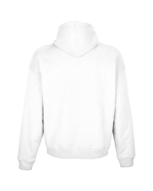 Sol's White Adult Connor Organic Oversized Hoodie Cotton