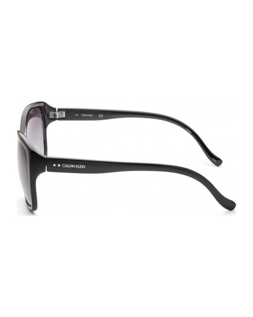 Calvin Klein Black 60Mm Crystal Sunglasses Ck20518Sn-001