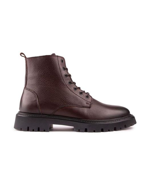 Sole Brown Hebron Lace Up Boots for men