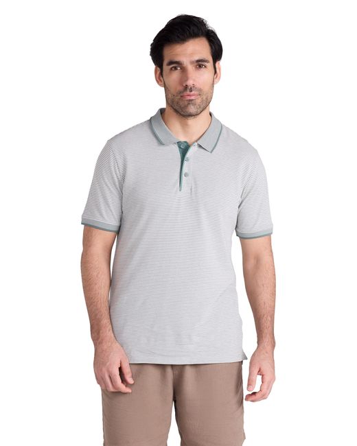 Mountain Warehouse White 'Dawnay Pique' Slub Textured Polo Shirt Comfy Casual T-Shirt Cotton for men
