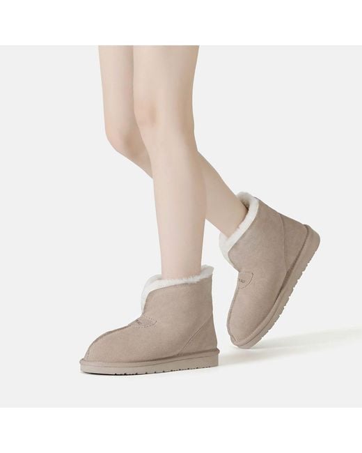 EVER AU Natural Owl Ankle Slippers