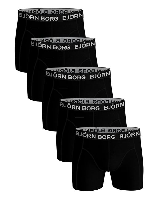 Björn Borg Black Björn Borg- 5 Pairs Boxer Briefs for men