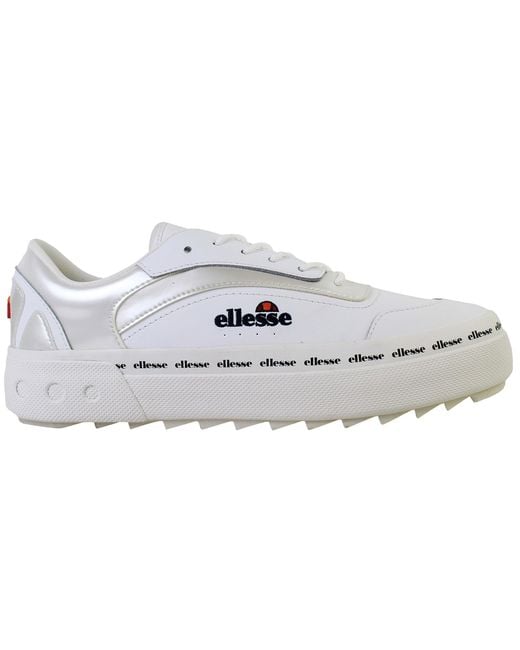 Ellesse White Alzina Af Trainers