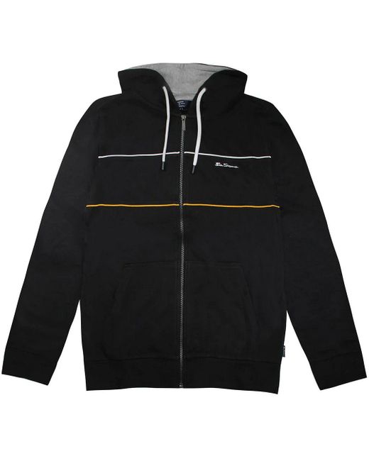 Ben Sherman Black Logo Track Jacket Cotton for men