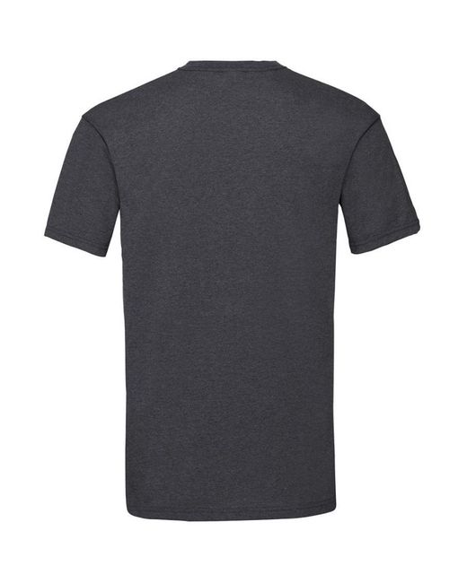 Fruit Of The Loom Gray Valueweight Short Sleeve T-Shirt (Dark Heather) for men