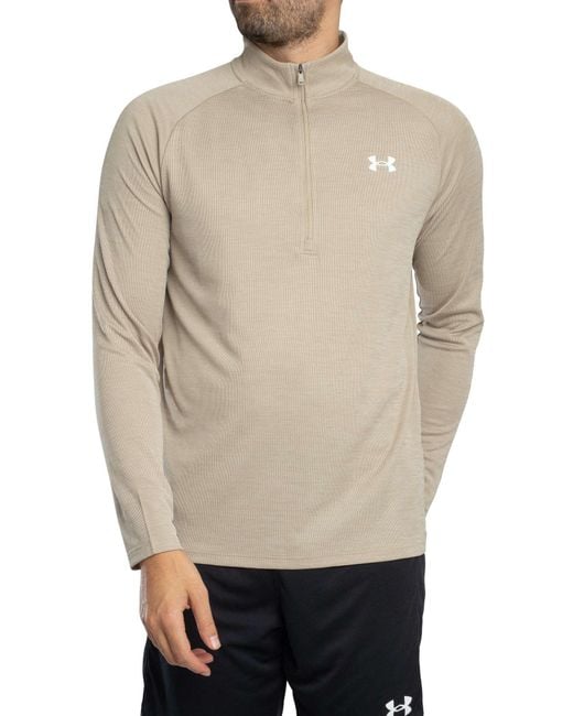 Under Armour Technisch Gestructureerd Trainingsjack in het Natural voor heren