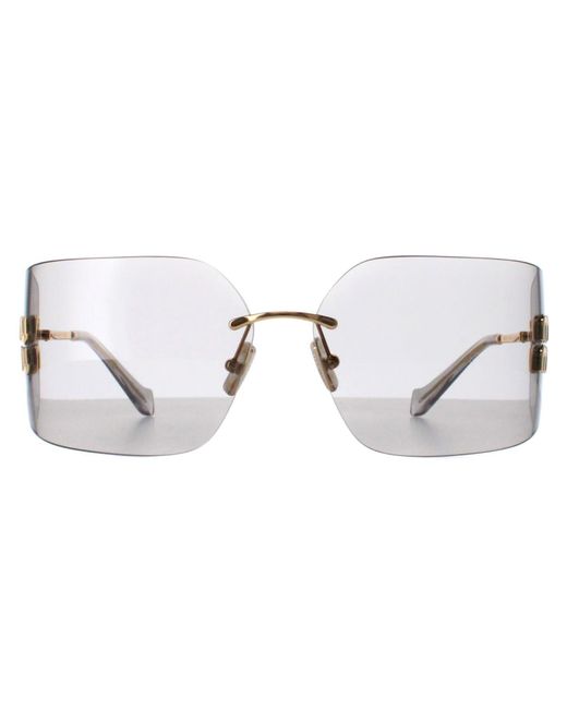 Miu Miu Metallic Rimless Light Mu54Ys Metal