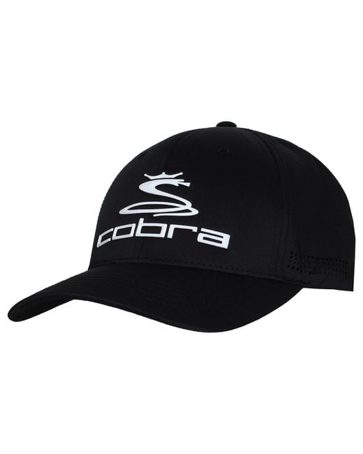 Cobra Black Pro Tour Golf Cap for men