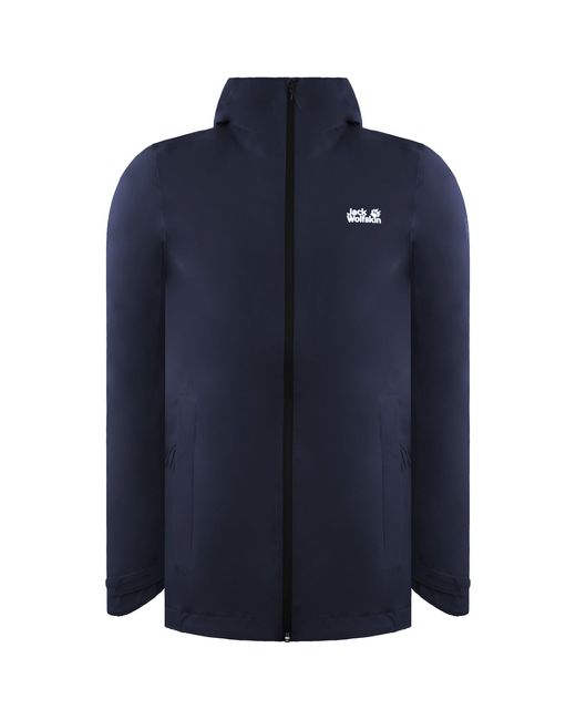 Jack Wolfskin Blue Pack & Go Windbreaker Jacket