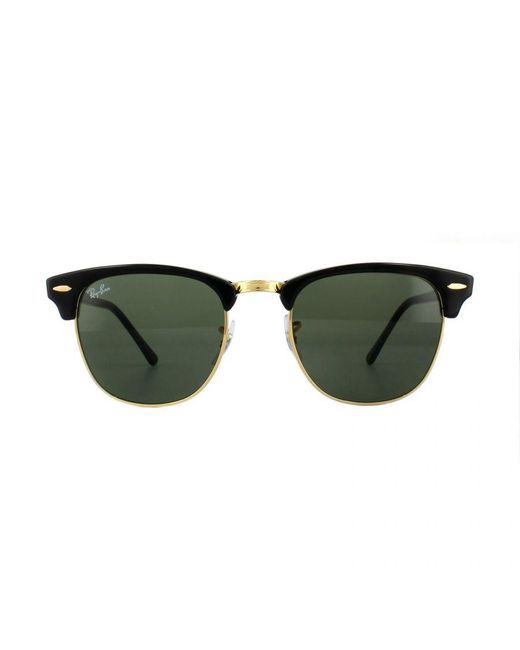 Ray-Ban Green Sunglasses Clubmaster 3016 W0365 G-15 Large 51Mm