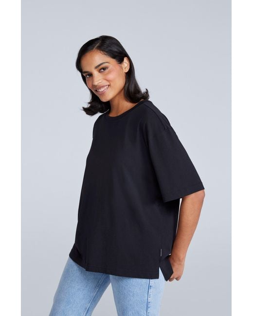 Mountain Warehouse Blue 'Idol' T-Shirt Cotton Relaxed Fit Comfy Casual Tee
