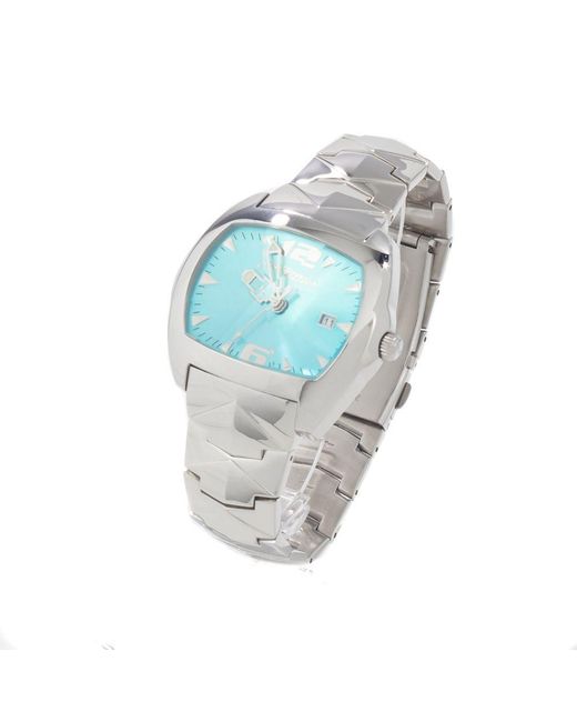 Chronotech Blue Silver Steel Watch