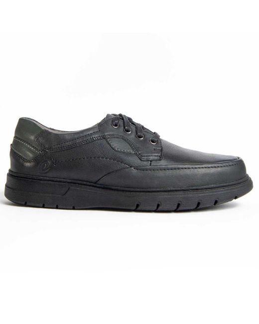 Purapiel Black Oxford-Sko Confore Svart for men