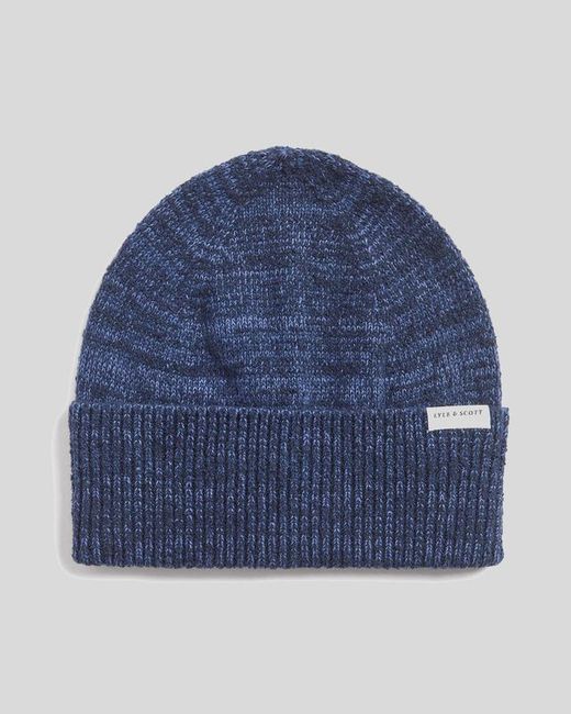 Lyle & Scott Blue Marl Beanie