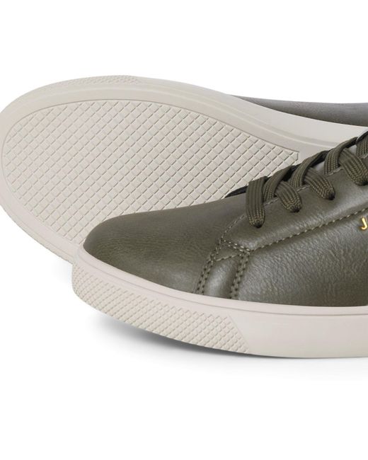 Jack & Jones Green Bosley Polyurethane Night Trainers for men