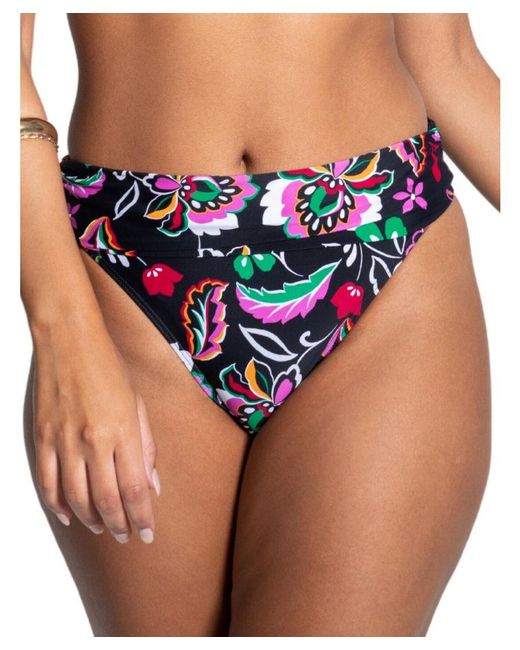 Pour Moi Blue Sunshine Foldover Bikini Brief