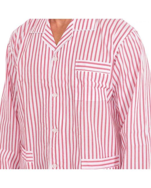 Kisses&Love Pink Long Sleeve Shirt Pajamas Kl30194 for men