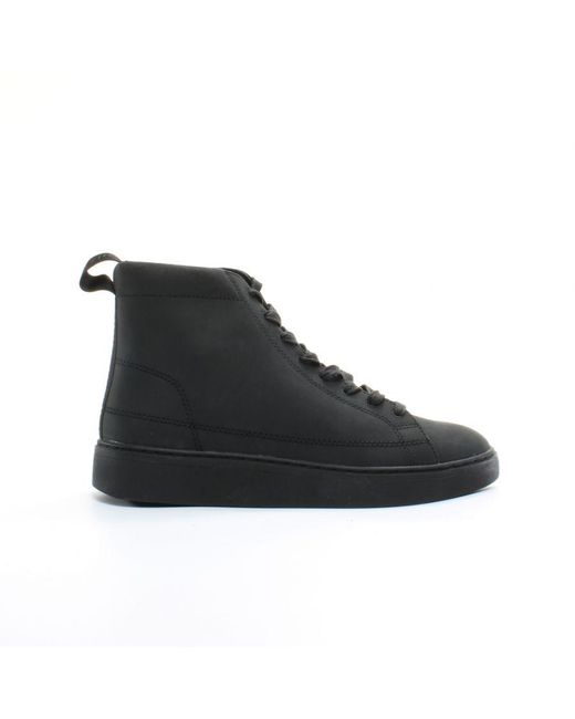 Lyle & Scott Black Shankly Mid Trainers Nubuck Leather for men