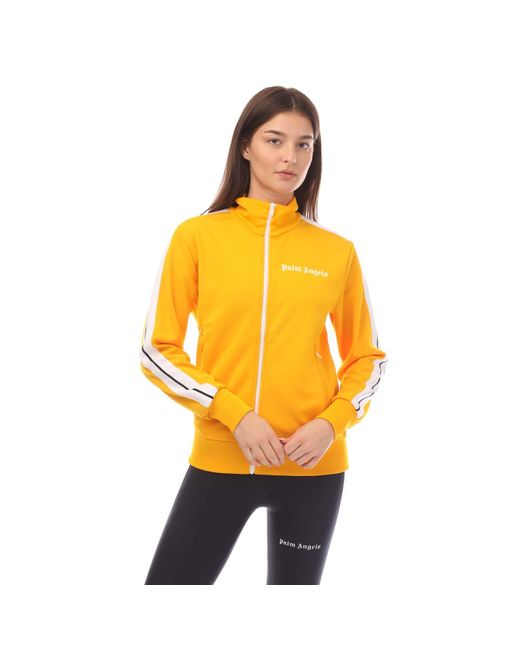 Palm Angels Dames Classic Track Jacket In Geel in het Orange
