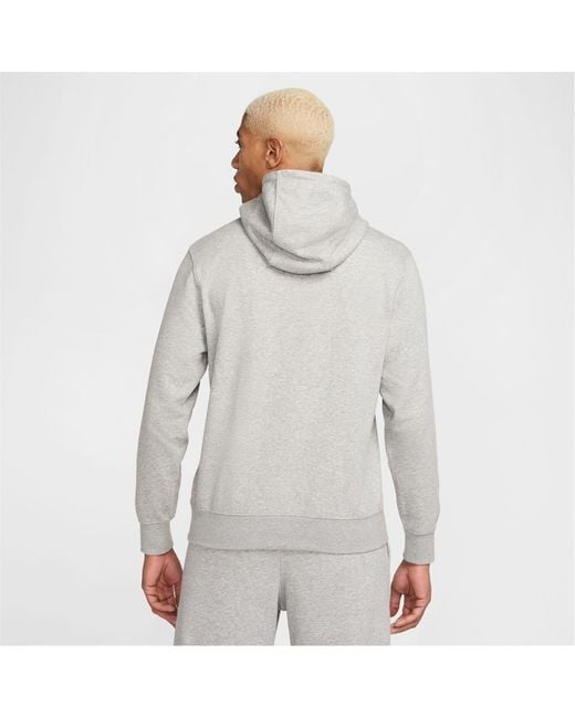 Nike Gray Hooded Neck Kangaroo Pocket Sweatshirt for men