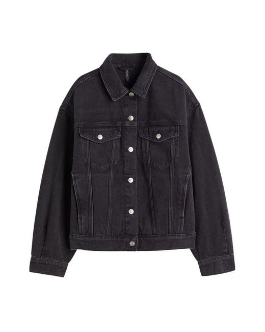 H&M Black Oversize Denim Jacket
