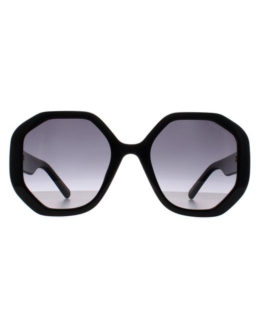 Marc Jacobs Black Round Shiny Dark Gradient 659/S